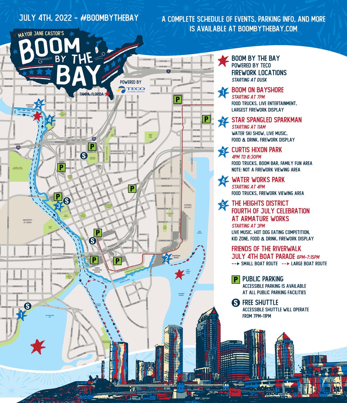 Boom by the Bay Map